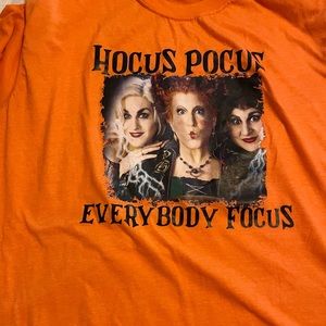 Bright orange Hocus Pocus shirt!